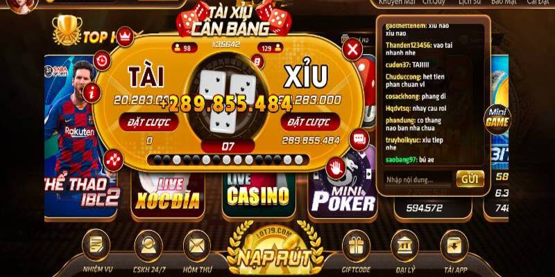 Tài xỉu cân bằng một biến thể của tài xỉu
